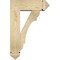 Ekena Millwork Olympic Arts and Crafts Rough Sawn Bracket w/ Offset Brace, Douglas Fir, 6"W x 16"D x 24"H BKT0604X16X24OLY03RDF - alternate 3